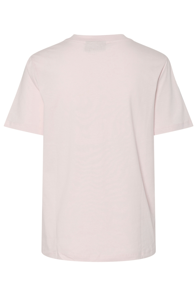 PCTAMERA SS PRINTED T-SHIRT JRS BC 17157450 PINK A BOO /MORE LOVE